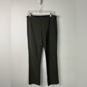 Equestrian Pull On Elastic Waist Straight Leg Pants